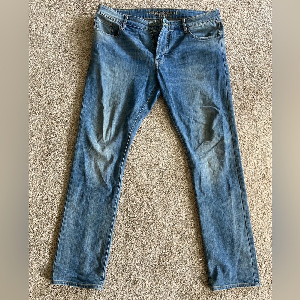 American Eagle 360 Extreme Flex Slim Straight Leg Mens Jeans, 36 x 32
